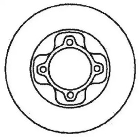 Тормозной диск JURID для MAZDA 323 II (BD) 1.1