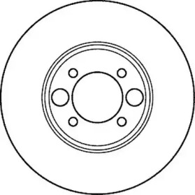 Тормозной диск JURID для JAGUAR E-TYPE Convertible 4.2 (Series2)