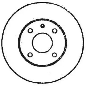 Тормозной диск JURID для FORD SIERRA Хэтчбек (GBC, GBG) 2.3 D