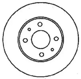 Тормозной диск JURID для NISSAN PRAIRIE (M10, NM10) 1.5 S (M10)