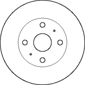 Тормозной диск JURID для TOYOTA CARINA II седан (_T15_) 1.6 (AT151_)