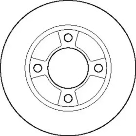 Тормозной диск JURID для NISSAN PRAIRIE (M10, NM10) 1.8 SGL (M10)