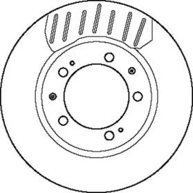 Тормозной диск JURID для PORSCHE 944 2.5 Turbo