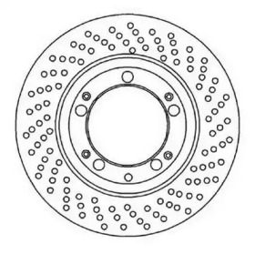 Тормозной диск JURID для PORSCHE 911 3.3 Turbo