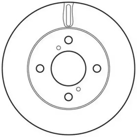 Тормозной диск JURID для NISSAN PIXO (UA0) 1.0