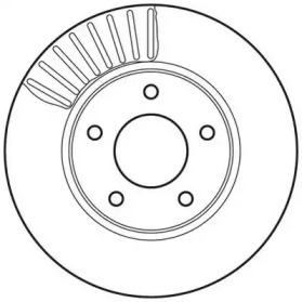 Тормозной диск JURID для NISSAN JUKE (F15) 1.5 dCi
