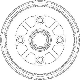 Тормозной барабан JURID для MAZDA 626 III Hatchback (GD) 1.6