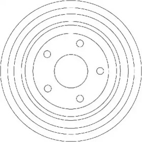 Барабанный тормозной механизм JURID для FORD GRANADA (GU) 2.1 D
