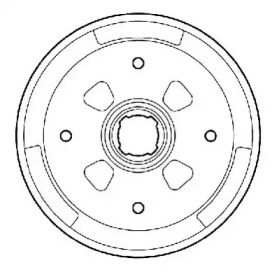 Барабанный тормозной механизм JURID для KIA PRIDE (DA) 1.1 i