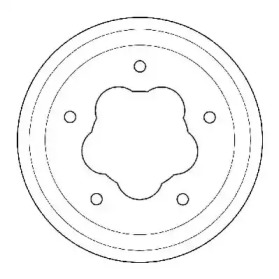 Тормозной барабан JURID для FORD TRANSIT автобус (V_ _) 2.5 D (VAS, VBL, VIL, VUL, VZS)