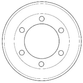 Тормозной барабан JURID для FORD TRANSIT Фургон (E_ _) 2.5 DI (EAL, EAS)