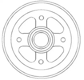Барабанный тормозной механизм JURID для CHEVROLET MATIZ (M200, M250) 0.8