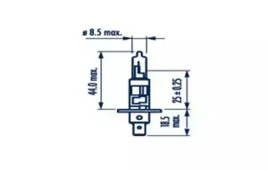 Лампа накаливания фара дальнего света NARVA для KIA SHUMA (FB) 1.8 i 16V