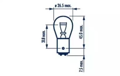 Фонарь сигнала торможения NARVA для JAGUAR S-TYPE (X200) 2.5 V6