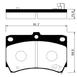 Дисковой тормозной механизм HSB для MAZDA 323 S IV (BG) 1.8 16V Turbo 4WD