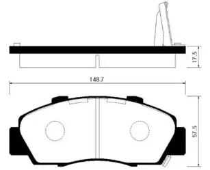 Дисковой тормозной механизм HSB для HONDA LEGEND II (KA) 3.2 i 24V (KA7)