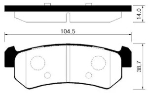 Тормозные колодки HSB для CHEVROLET NUBIRA седан 2.0 D