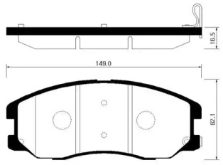Дисковой тормозной механизм HSB для CHEVROLET EQUINOX 3.4