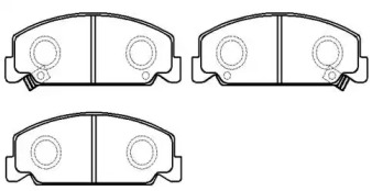 Тормозные колодки HSB для HONDA ACCORD III Aerodeck (CA) 1.6 L (CA4)