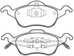 Тормозные колодки HSB для FORD FOCUS седан (DFW) 1.8 16V