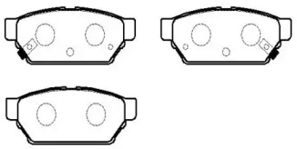 Тормозные колодки HSB для MITSUBISHI LANCER V (CB_A, CD_A, CE_A) 1.3 (CB1A)