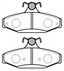 Тормозные колодки HSB для DAEWOO MUSSO (FJ) 2.3