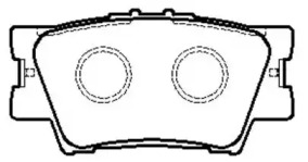 Тормозные колодки HSB для TOYOTA CAMRY седан (_V4_) 2.4 (ACV40)