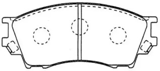 Тормозные колодки HSB для MAZDA XEDOS 9 (TA) 2.3 24V