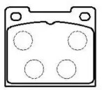 Дисковой тормозной механизм HSB для FORD ESCORT I (AFH, ATH) 1300 GT