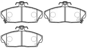 Тормозные колодки HSB для HONDA CIVIC VI Fastback (MA, MB) 2.0 i TD (MB7)