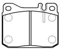 Тормозные колодки HSB для VW LT 40-55 I c бортовой платформой/ходовая часть (293-909) 2.4 D