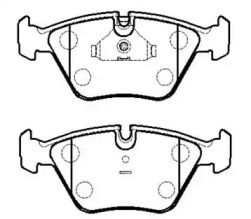 Тормозные колодки HSB для JAGUAR XJ (XJ40, XJ81) 6 3.2 24V