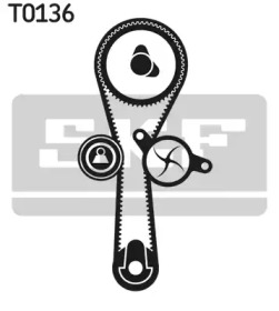 Комплект ремней ГРМ SKF для NISSAN KUBISTAR (X76) 1.2