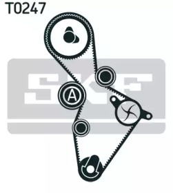 Ремень ГРМ / комплект SKF для AUDI A4 (8EC, B7) 2.0 TFSI