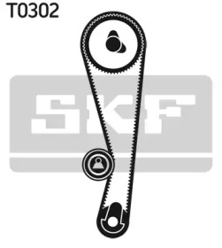 Комплект ремней ГРМ SKF для MAZDA 323 S IV (BG) 1.8 16V Turbo 4WD