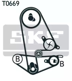 Комплект ремней ГРМ SKF для HONDA PRELUDE IV (BB_) 2.0 i 16V (BB3)