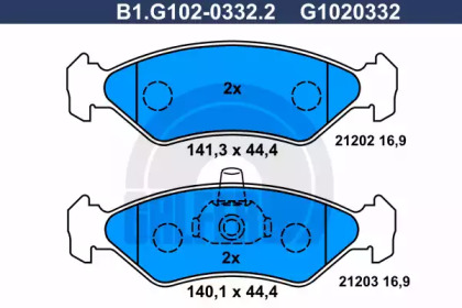 Запчасти для ТО GALFER для FORD FIESTA III (GFJ) 1.6
