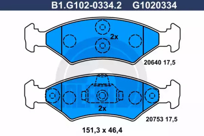 Запчасти для ТО GALFER для FORD FIESTA III (GFJ) 1.6
