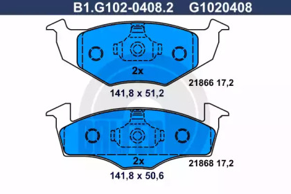 Запчасти для ТО GALFER для VW POLO (6N1) 64 1.9 D