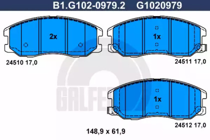 Дополнительные работы GALFER для CHEVROLET CAPTIVA (C100, C140) 2.2 D
