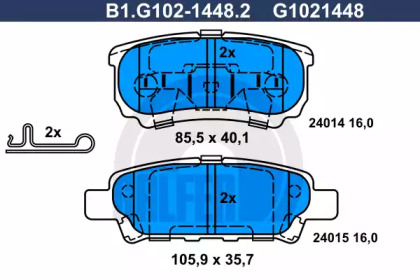Запчасти для ТО GALFER для JEEP COMPASS (MK49) 2.4 4x4