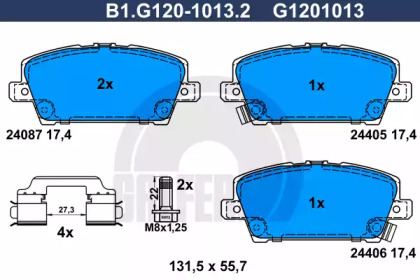 Дополнительные работы GALFER для HONDA CIVIC VIII Hatchback (FN, FK) 2.2 CTDi (FK3)