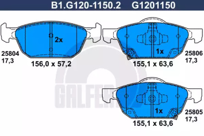 Запчасти для ТО GALFER для HONDA CIVIC IX (FK) 1.4 i-VTEC (FK1)