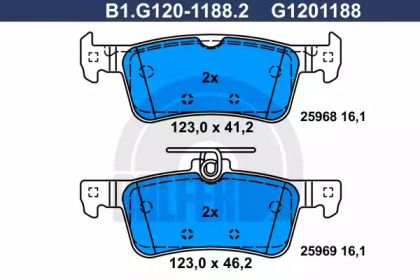 Запчасти для ТО GALFER для PEUGEOT 308 SW II 1.6 THP 150
