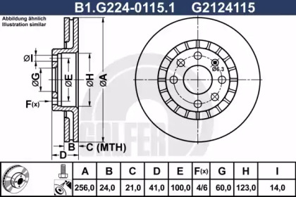 Тормозной диск GALFER для CHEVROLET LANOS седан 1.6 16V