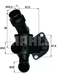 Термостат BEHR для AUDI A4 (8EC, B7) 2.0 TFSI