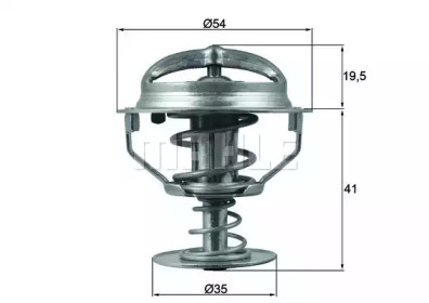 Термостат BEHR для FORD FIESTA V Van 1.3