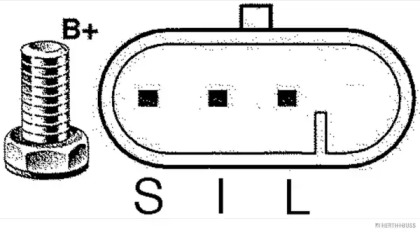 Генератор JAKOPARTS для DAEWOO MUSSO (FJ) 2.9 TD 4x4