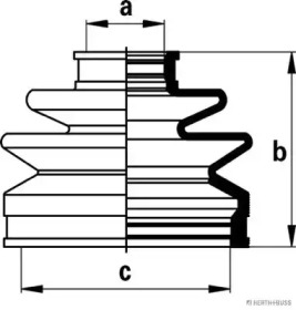 Пыльник JAKOPARTS для MAZDA 323 S VI (BJ) 1.4