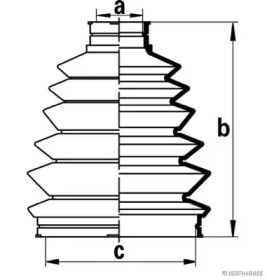 Пыльник JAKOPARTS для MAZDA 323 S VI (BJ) 2.0 TD